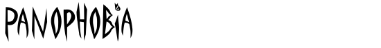 Panophobia - Download Thousands of Free Fonts at FontZone.net
