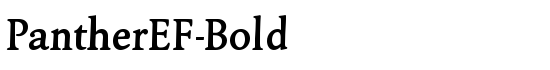 PantherEF-Bold - Download Thousands of Free Fonts at FontZone.net