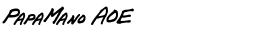 PapaMano AOE - Download Thousands of Free Fonts at FontZone.net