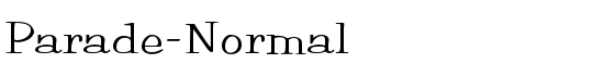 Parade-Normal - Download Thousands of Free Fonts at FontZone.net