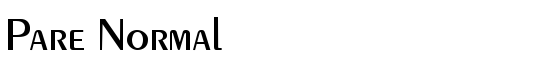 Pare Normal - Download Thousands of Free Fonts at FontZone.net