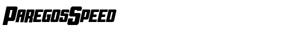 ParegosSpeed - Download Thousands of Free Fonts at FontZone.net