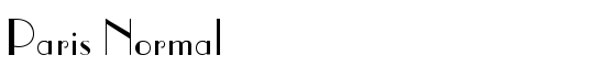 Paris Normal - Download Thousands of Free Fonts at FontZone.net