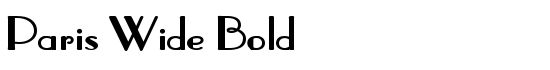 Paris Wide Bold - Download Thousands of Free Fonts at FontZone.net