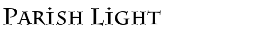 Parish Light - Download Thousands of Free Fonts at FontZone.net