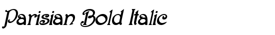 Parisian Bold Italic - Download Thousands of Free Fonts at FontZone.net