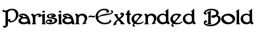 Parisian-Extended Bold - Download Thousands of Free Fonts at FontZone.net