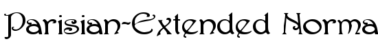 Parisian-Extended Normal - Download Thousands of Free Fonts at FontZone.net