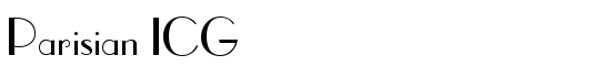 Parisian ICG - Download Thousands of Free Fonts at FontZone.net