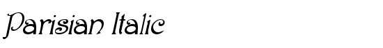 Parisian Italic - Download Thousands of Free Fonts at FontZone.net