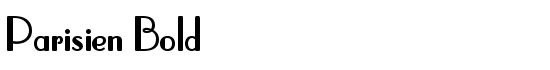 Parisien Bold - Download Thousands of Free Fonts at FontZone.net
