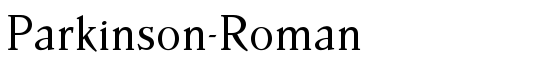 Parkinson-Roman - Download Thousands of Free Fonts at FontZone.net