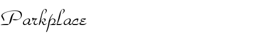 Parkplace - Download Thousands of Free Fonts at FontZone.net