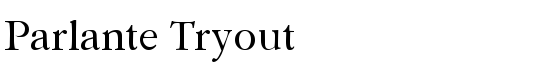 Parlante Tryout - Download Thousands of Free Fonts at FontZone.net