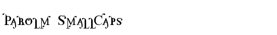 Parolm SmallCaps - Download Thousands of Free Fonts at FontZone.net