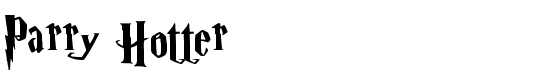 Parry Hotter - Download Thousands of Free Fonts at FontZone.net