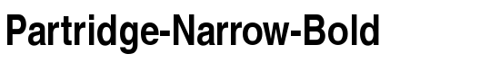 Partridge-Narrow-Bold - Download Thousands of Free Fonts at FontZone.net