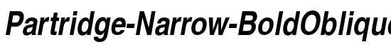 Partridge-Narrow-BoldOblique - Download Thousands of Free Fonts at FontZone.net