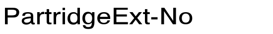 PartridgeExt-No - Download Thousands of Free Fonts at FontZone.net