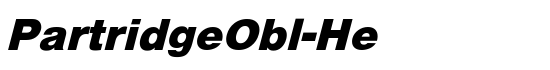PartridgeObl-He - Download Thousands of Free Fonts at FontZone.net