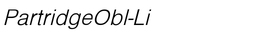 PartridgeObl-Li - Download Thousands of Free Fonts at FontZone.net