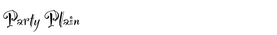 Party Plain - Download Thousands of Free Fonts at FontZone.net