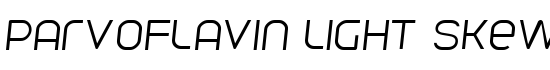 Parvoflavin Light Skew - Download Thousands of Free Fonts at FontZone.net