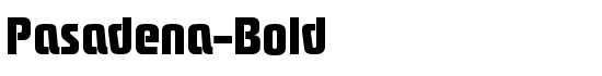 Pasadena-Bold - Download Thousands of Free Fonts at FontZone.net