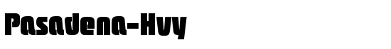 Pasadena-Hvy - Download Thousands of Free Fonts at FontZone.net