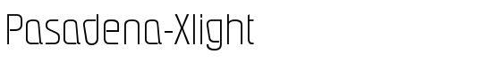 Pasadena-Xlight - Download Thousands of Free Fonts at FontZone.net