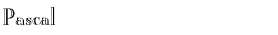 Pascal - Download Thousands of Free Fonts at FontZone.net