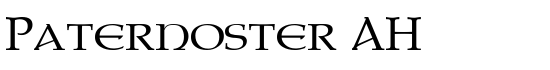 Paternoster AH - Download Thousands of Free Fonts at FontZone.net