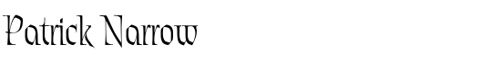 Patrick Narrow - Download Thousands of Free Fonts at FontZone.net