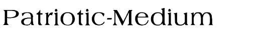 Patriotic-Medium - Download Thousands of Free Fonts at FontZone.net