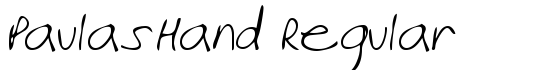 PaulasHand Regular - Download Thousands of Free Fonts at FontZone.net