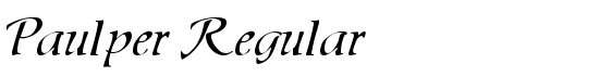 Paulper Regular - Download Thousands of Free Fonts at FontZone.net