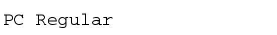 PC Regular - Download Thousands of Free Fonts at FontZone.net
