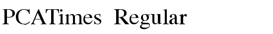 PCATimes Regular - Download Thousands of Free Fonts at FontZone.net