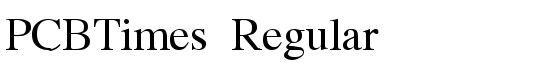 PCBTimes Regular - Download Thousands of Free Fonts at FontZone.net