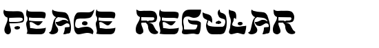 Peace Regular - Download Thousands of Free Fonts at FontZone.net