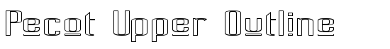 Pecot Upper Outline - Download Thousands of Free Fonts at FontZone.net