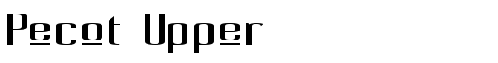 Pecot Upper - Download Thousands of Free Fonts at FontZone.net