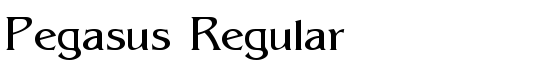 Pegasus Regular - Download Thousands of Free Fonts at FontZone.net