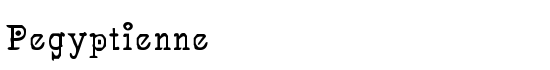 Pegyptienne - Download Thousands of Free Fonts at FontZone.net