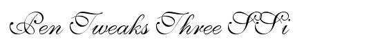 Pen Tweaks Three SSi - Download Thousands of Free Fonts at FontZone.net