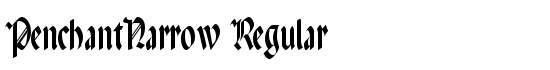 PenchantNarrow Regular - Download Thousands of Free Fonts at FontZone.net