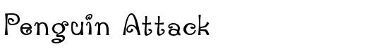Penguin Attack - Download Thousands of Free Fonts at FontZone.net