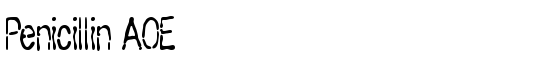 Penicillin AOE - Download Thousands of Free Fonts at FontZone.net