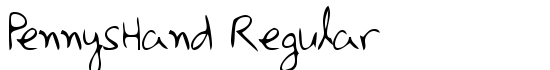 PennysHand Regular - Download Thousands of Free Fonts at FontZone.net