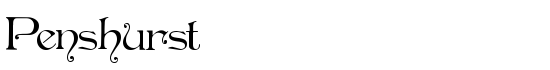 Penshurst - Download Thousands of Free Fonts at FontZone.net